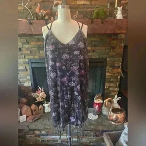 Floral sequin shift dress